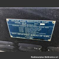CW-52063A Aircraft Radio Transmitter  type CW-52063A mod. GF-12  Trasmettitore HF aeronautico Apparati radio
