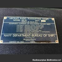 CW-52063A Aircraft Radio Transmitter  type CW-52063A mod. GF-12  Trasmettitore HF aeronautico Apparati radio