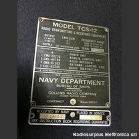 TCS-12 COLLINS TCS-12  Gamma difrequenza da 1,5 a 12 Mhz AM / CW Apparati radio