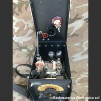 BC-222 BC-222  Ricetrasmettitore spalleggiabile del 1941 WW2  Frequenza operativa da 27,7 - 52,2  Mhz in AM Apparati radio