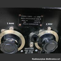 BC-1066-B BC-1066-B  Ricevitore per testare i transponder IFF, serviva per l'identificazione degli aeromobili amici.  Utilizza due bande I Band e G Band 400 - 450 Mhz Apparati radio
