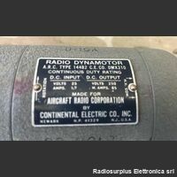 A.R.C. 14482 Radio Dynamotor  A.R.C. type 14482  Invrted DC/DC per apparati aeronautici serie ARC Accessori per apparati radio Militari