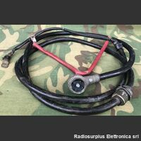 GRC 4p lung Cavo alimentazione spina 4poli  con vite GRC  e occhielli batteria Accessori per apparati radio Militari