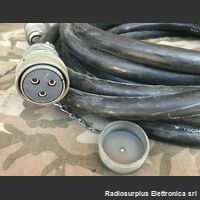 ALI50AM-F- Cavo flessibile in gomma tre poli per alte potenze 50 Amper Accessori per apparati radio Militari