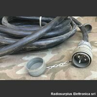 ALI50AM-F- Cavo flessibile in gomma tre poli per alte potenze 50 Amper Accessori per apparati radio Militari