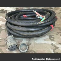 ali50a Cavo Alimentazione  tre poli 50 Amper Accessori per apparati radio Militari