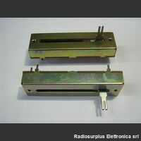 A100H1Z Potenziometro Slider 2 x 100 KoHm. Fiss. 67mm. Da C.S. Resistenze e Potenziometri