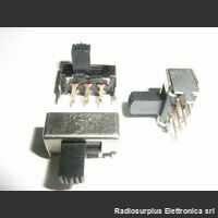 CDS1V2P1P Commutatore da Circuito stampato 2vie 2 posizioni . Angolare Commutatori e Interruttori