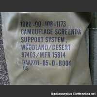Camouflagepali Camouflage Screening Support System WOODLAND/DESERT Militaria