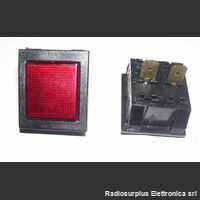 COD3900 Spia ad incasso ROSSA 220 Volt -due posti Materiale elettrico