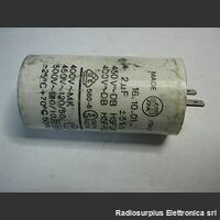 Crif2mf450v Condensatore Rif. n.p. 2 Mf 450V  50 Hz Condensatori