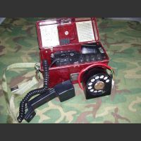 F1603+F1600 Telefono da campo RUMENO con combinatore F 1603 + F1600 Apparati radio militari
