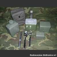 KITgavettaDE Kit Gavetta, Posate, Borraccia, Bicchiere Militaria