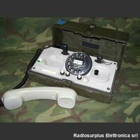KRONEtypeWF Telefono da campo TEDESCO con combinatore BUND KRONE type WF Apparati radio militari