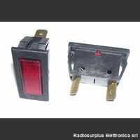 MOD360 Spia ad incasso ROSSA 220 Volt -un posto Materiale elettrico