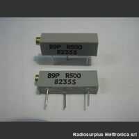 TRIM500 Trimmer Multigiri 500 oHm. Fiss. 13mm. A saldare Resistenze e Potenziometri