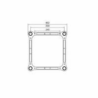 W.TRQ4040 TRALICCIO QUADRATO IN ALLUMINIO LATO 40 X 40 CM - 2 METRI Apparati radio