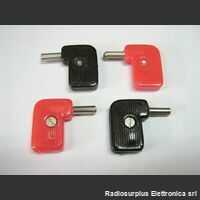 SpinaPunt3mm Coppia Spina per puntale tester 3mm   rosso/nera Connettori