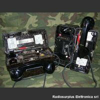 FF-OB/ZB COPPIA Telefoni da campo   FF-OB/ZB Tedeschi Apparati radio