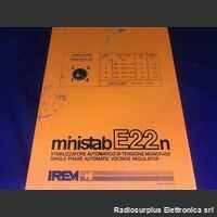 MINISTAB E22n IREM Stabilizzatore Automatico di Tensione MINISTAB E22n IREM Strumenti