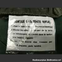 Tenda da Campo Francese 2x1,5 Tenda da Campo Francese -due posti- 2x1,5 Militaria