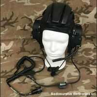 H-280 CASCO con CUFFIA e MICROFONO da CARRISTA  H-280 Cuffie con Microfono - Laringofano