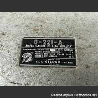 GELOSO G-221-A Amplificatore di Alta Qualità GELOSO G-221-A Varie