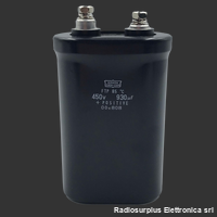 WF1016 Condensatore elettrolitico NIPPON 930uF 450Volt Condensatori