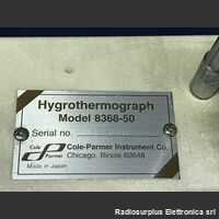 COLE-PARMER mod. 8368-50 HigroThermograph  COLE-PARMER mod. 8368-50  Registratore di temperatura e umidità Varie
