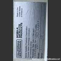 California Microwave VTC-202 LYNXX Trasportable Inmarsat-B Earth Station  California Microwave VTC-202 LYNXX Apparati radio