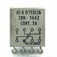 2BN-3642 Relè 26,5 Volt 3A  HI-G D'ITALIA 2BN-3642  2 vie 2 posizioni, a saldare Componenti elettronici