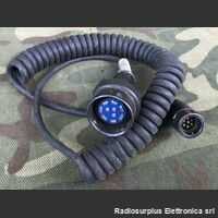 Cavo con spina UG-77 e VBA7 Cavo collegamento Audio Cavo con spina UG-77 e VBA7 Cavo spiralato 1 Mt Accessori per apparati radio Militari