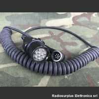 presa UG-77 e spina VBA7 Cavo collegamento Audio 5995-15-068-7534 Cavo con presa UG-77 e spina VBA7 Accessori per apparati radio Militari