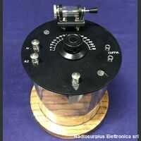 DBL003A Radioricevitore a Galena con bobina integrata  Riproduzione con mobile in legno pregiato e pannelli in bachelite nera Apparati radio