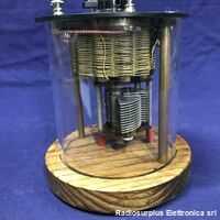 DBL003A Radioricevitore a Galena con bobina integrata  Riproduzione con mobile in legno pregiato e pannelli in bachelite nera Apparati radio