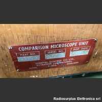 GILLETT & SIBERT M33411 Comparison Microscope Unit  GILLETT & SIBERT M33411   Microscopio con accessori  Scatola originale in legno Miscellanea