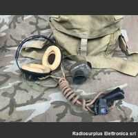 M-301 One Set W.S 19 carrista  M-301  Cuffia e microfono con ptt originale Inglese per apparati W.S Accessori per apparati radio Militari
