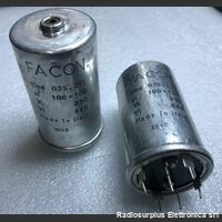 150u350v Condensatore Elettrolitico  FACON 100 + 100 uF  350Volt Componenti elettronici