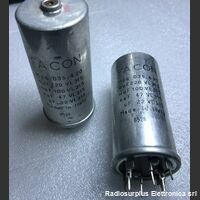 FAC4-315v Condensatore Elettrolitico  FACON 220 + 100 + 47 + 22 uF  315Volt Componenti elettronici