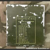 BX-53-C Cassetta valvole ricambio  BX-53-C  Contiene valvole di ricambio e lampade  per stazione radio GRC-9 Accessori per apparati radio Militari