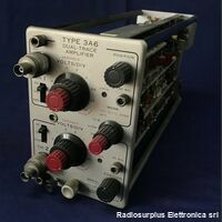 3A6 Dual-Trace Amplifier  TEKTRONIX type 3A6  Amplificatore verticale 2 canali a valvola Accessori per strumentazione