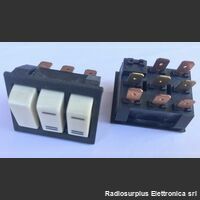 T85 Triplo interuttore/deviatore da incasso  10A 250Volt mis. 35x25 Materiale elettrico
