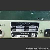 SORENSEN type 500-S Regolatore di Tensione Costante  SORENSEN type 500-S  Ingresso 100-145 Volt  Uscita 125 Volt Accessori per apparati radio Militari
