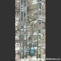 ELMER HF 259 Antenna Veicolare HF ELMER Supporto veicolare a pigna con 5 stli, lunghezza mt 5 Accessori per apparati radio Militari