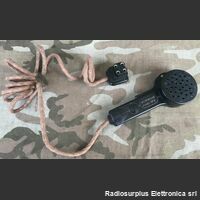 HAND N°8 Microfono a Carbone  HAND N°8 -usato, cavo telato Accessori per apparati radio Militari