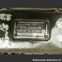  Ricetrasmettitore  BC-1000-B  Versione Signal Corps  Ricetrasmettitore in sintonia continua da 40 a 48 Mhz in FM. Apparati radio