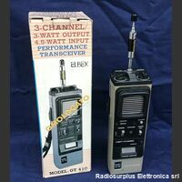 GT 410 Ricetrasmettitore CB Portatile  ELBEX model: GT 410  Ricetrasmettitore cb 3 canali, 3 Watt Apparati radio