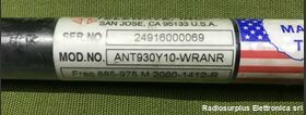 ANT930Y10-WRANR Antenna Direttiva 7 elementi  TELEWAVE mod. ANT930Y10-WR Telecomunicazioni