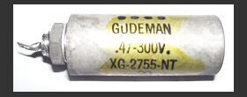 XG-2755-NT Condensatore Carta Olio GUDEMAN 0,47 uF  300Volt Condensatori