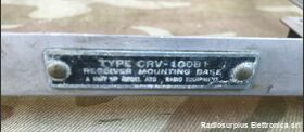 ROCKFORD 35A9130-3 Receiver Mounting Base type CRV-10081 Base di supporto per ricevitore aeronautico Accessori per apparati radio Militari
